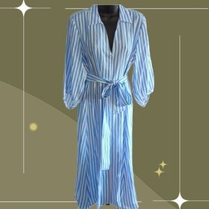 ✨ NWT Escales Paris blue striped dress size s/m